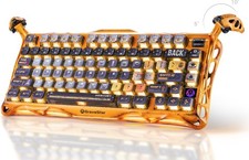 GravaStar Mercury K1 Pro Wireless Gaming Keyboard in Battle-Worn Yellow picture