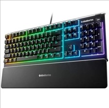 STEELSERIES 64795 HIGH WATER RESISTANT GAMING KEYBOARD APEX 3 - BLACK picture