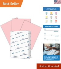 Pastel Pink Colored Paper, 500 Sheets, 8.5x11 - Eco-Friendly 30% Recycled picture