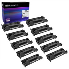 SPEEDYINKS 10PK Replacement HP 26X CF226X Black Toner LaserJet Pro M402d M426dw picture