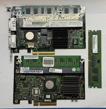 Dell PERC 5/i + 5/E SAS PCIe RAID Controller Lot of 2 + 3x 256MB Cache TESTED picture
