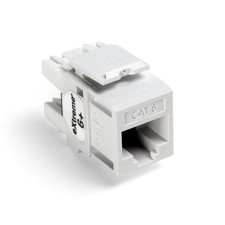 Leviton 61110-OW6 eXtreme Cat 6 QuickPort Connector, 10-Pack, White picture