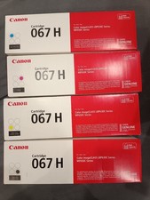 Canon 067H Toner Set Genuine High Yield 4 Pack LBP630C MF650C New Sealed Box picture