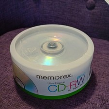 Memorex 25PK Spindle High Speed CD-RW 12X 700MB 80min Rewritable NEW Sealed picture
