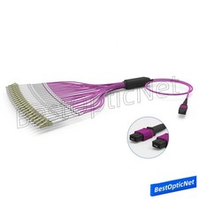 MPO to 24 LC OM4 24 Core Branch jumper Fiber Optic Patch Cord Breakout Fan Cable picture