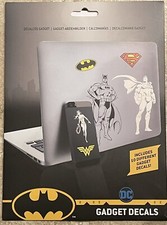 18 DC Marvel Gadget Decals Batman-Wonder Woman-SuperMan Waterproof Stickers NEW picture