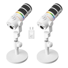 COMICA EJoy D10 Pro XLR/USB-C Dual Gaming Microphone for Podcasting White picture