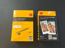Kodak Mini 2 Retro Photo Printer + 30 Sheet Cartridge White Bundle picture