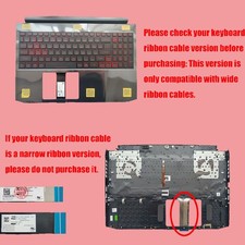 New Palmrest For Acer Nitro AN515-55 AN515-44 Backlit Keyboard 6B.Q7KN2.033 US picture