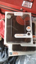 2 Speck SeeThru Satin iPad Case NEW CRACKS OR REACTION IN BLK PLASTIC FROM AGE picture