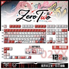 Anime DARLING in the FRANXX Zero Two PBT Keycap 122 pcs Mechanical Keyboard Gift picture