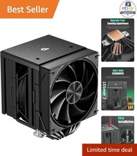 Dual Tower CPU Air Cooler Black 120mm PWM Fan 6 Heat Pipes AM5 AM4 Quiet picture