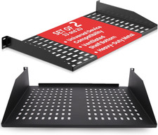 19-Inch 1U+2U Server Rack Shelves - Universal Mounting Tray for Computer Racks & picture