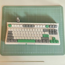 Epomaker Brick 87 80% Keyboard Green and White Color with Lego Man picture
