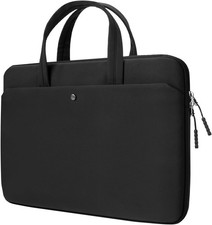 Lightweight Laptop Sleeve Case with Handle, Black Carrying Bag for 15.6-16 Inch picture