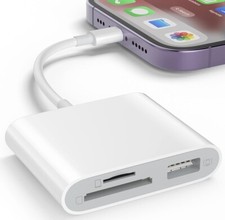 3 in 1 Card Camera Reader and USB Camera Adapter Open Box - A0023 picture
