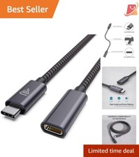 Durable USB C Extension Cable 3.3Ft: 240W Charge and Sync for All Devices picture