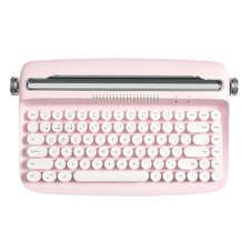 YUNZII ACTTO B303 Wireless Bluetooth Retro Typewriter Keyboard Pink picture