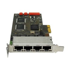 Ferrari QuadE1 LP A4 4xPRI PCIe x1 OfficeMaster Gate Card for Primergy RX1330 M1 picture