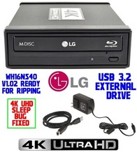 LG WH16NS40 4K UHD Blu-Ray Burner Ripper CD DVD Libre MakeMKV Ready V1.02 New picture