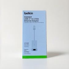 [Brand New] Belkin USB-C to 2.5GHz Gigabit Ethernet Adapter - White picture