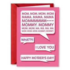 Mother s Day Card Son Daughter I Love You Funny Greeting Envelope PTRUKD Mothers picture
