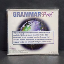 Vtg Retro Tech Y2K Grammar Pro German PC CDROM Windows Mac 7.0 Rare New Sealed picture