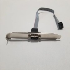 Low profile & Normal Bracket Serial DB9 RS232 9pin 9p Com Port host case Cable picture