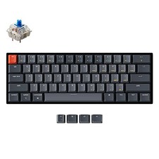 GREY - KEYCHRON K12 MECHANICAL KEYBOARD GATERON G PRO MECHANICAL BLUE SWITCHES picture
