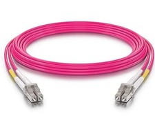[2pcs]1‑10M LC UPC‑LC UPC Duplex OM4 50/125 Fiber Patch Cord LSZH 40G/100G LAN picture
