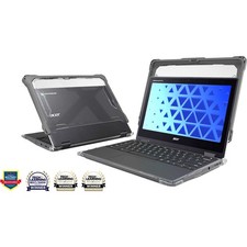 Max Cases Extreme Shell-FL Chromebook Case in Gray - ACESFLR857GRY picture