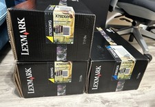 LEXMARK  X792X4YG ,X792X4CG ,LOT OF 3 YE, CY High-Yield Toner BRAND NEW picture
