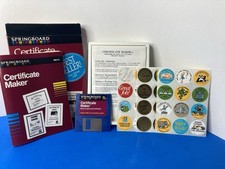 Vtg 1986 Springboard Certificate Maker 3.5