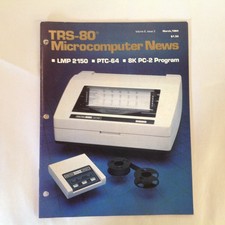 Vintage Mar 1984 TRS-80 Microcomputer News LMP 2150 PTC-64 8K PC-2 Program Scrip picture