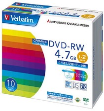 Mitsubishi Chemical Media Verbatim – DVD-RW (CPRM) 4.7 GB Repeated Record For 1 picture