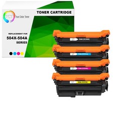 TCT 4PK 504X 504A Toner Set CE250X CE251A CE252A CE253A For HP LaserJet CP3525 picture