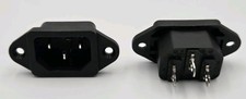AC Power Inlet C14 2-Pack Male Socket Panel Mount IEC 320 NEW picture