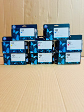 8 OEM HP 727 DJ T900, T1500 Cy,Mag,Yel,Gray,Photo Black Ink Cart. exp 2020-2023 picture