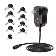 Belker 12W Universal 3V 4.5V 5V 6V 7.5V 9V 12V AC DC Adapter 150 cm, Black picture