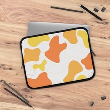 Orange Camouflage, Cow Print, Splatter Case Bag Computer Laptop Sleeve picture