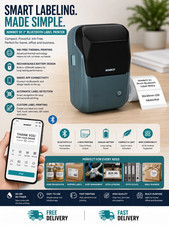 AUSHA Portable Bluetooth Label Maker Thermal Printer Recharg. Home Office phone picture