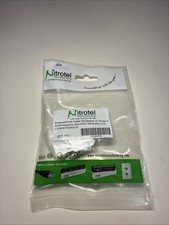 Nitrotel Cat6a 180 Degree 10 Gbase-T Rj45 Keystone Jack 8p8c White Slim Line picture
