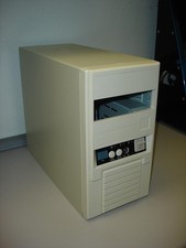 Baby AT Tower Case - New Retro Vintage - With New Original AT Power Supply picture