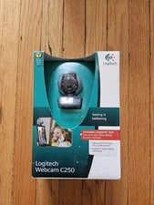 Logitech C250 Webcam USB 1.3MP photos Built-in Microphone Camera picture