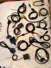 Assorted Electronics Tech Cable Lot UNTESTED Cords Adapters EVGA UV Plus AS IS picture