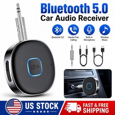Portable 3.5mm Aux Car Adapter Bluetooth Wireless Audio Receiver Car/Home Stereo picture