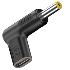 PD USB Type C to DC Adapter 5.5 x 1.7 mm, 100W PD USB C Female to DC 19V Male... picture