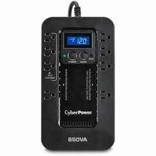 CyberPower EC650LCD Ecologic 650VA/390W Energy Efficient LCD Desktop ECO UPS picture
