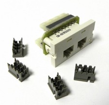 NEW ORTRONICS OR-60950009 SERIES 2 MODULE 2/8P8C CAT5E UNKEYED 568B FOG WHITE picture