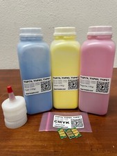 3 CMY Toner Refill for Konica Minolta Bizhub (TNP79, TNP80, TNP81) + 3 Chips picture